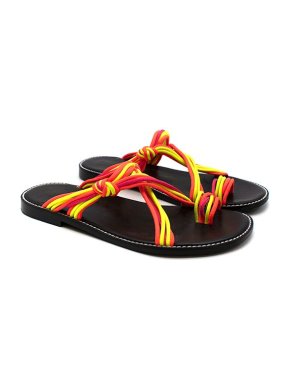 Loewe Multicolour neon cord sandals