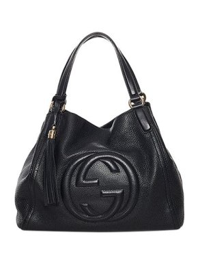 Gucci Black leather Soho Cellarius tote bag