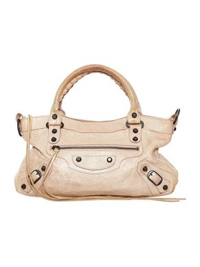 Balenciaga Cream leather Motocross First bag