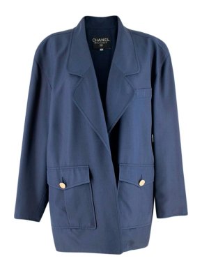 Chanel Blue Oversize Longline Jacket