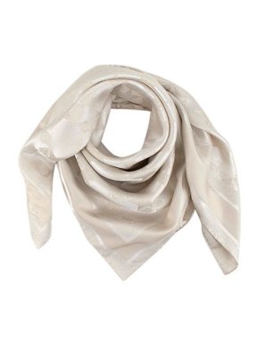 Dior Gold silk & lurex Etoile square scarf 90