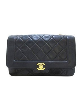 Chanel CC Matelasse Lambskin Flap Crossbody Bag