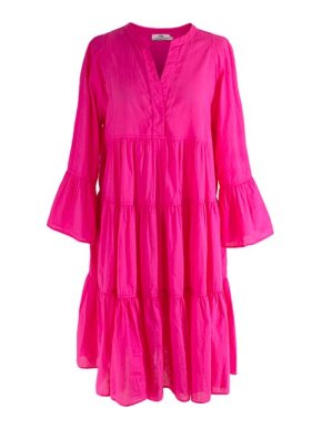 Devotion Twins Pink Cotton Tiered Dress