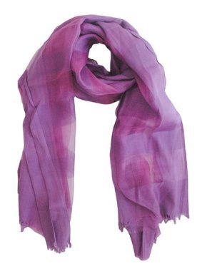 MaxMara Weekend Purple Silk Blend Scarf