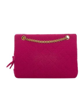 Chanel Pink Tweed Vintage Shoulder Bag