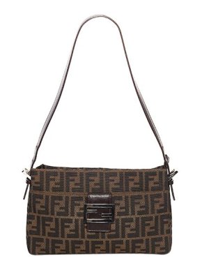 Fendi Zucca Canvas Shoulder Bag