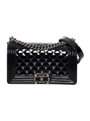 Chanel Boy Patent Leather Crossbody Bag