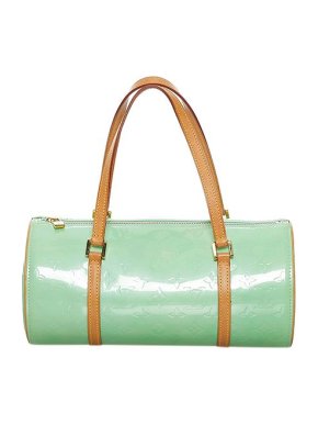 Louis Vuitton Mint green monogram Vernis leather Bedford bag
