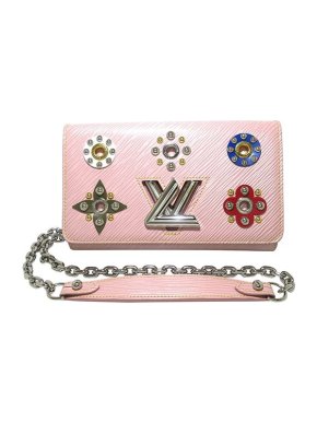 Louis Vuitton Pink Epi leather Mechanical Flowers Twist MM bag