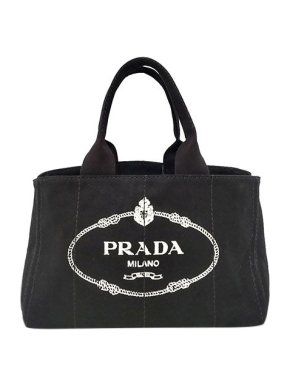 Prada Indigo canvas Canapa Logo tote bag