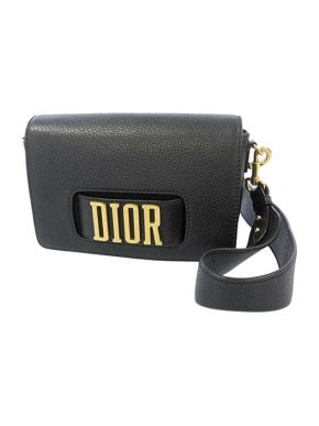 Black leather J'Adior Diorevolution bag