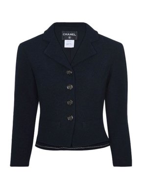 Chanel Navy wool crepe jacket