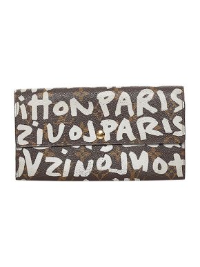 Louis Vuitton Stephen Sprouse Monogram Graffiti canvas long wallet