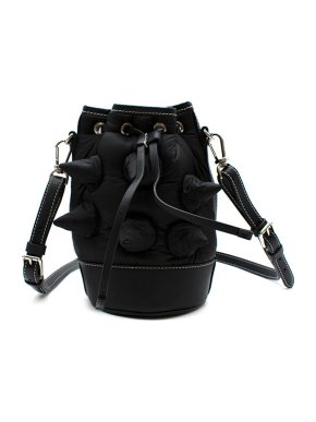 Moncler Genius JW Anderson black nylon & leather The Critter bucket bag