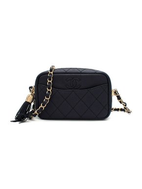 Chanel Navy Coco Tassel Camera Case