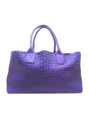 Bottega Veneta Purple Intrecciato leather Cabat tote bag
