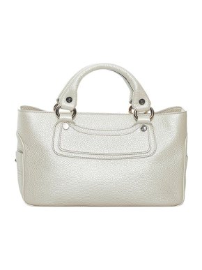 Celine Vintage white leather Boogie bag