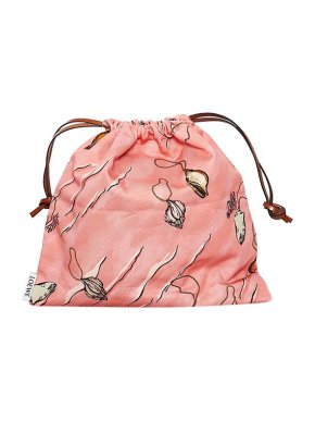 Loewe Paula's Ibiza pink shell print twill pouch