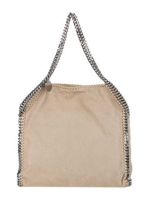 Stella McCartney Warm-beige Shaggy Deer Falabella tote bag