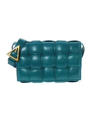 Bottega Veneta Teal leather Padded Cassette bag