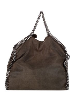 Stella McCartney Dark brown Shaggy Deer Falabella tote bag