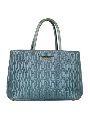 Miu Miu Blue matelasse leather bag