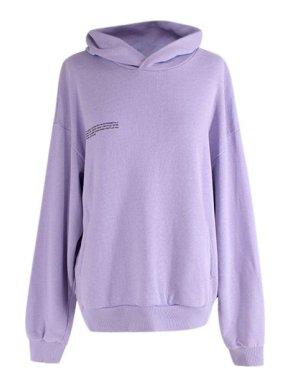 Pangaia Lilac cotton jersey 365 hoodie