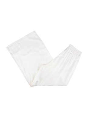 ATELIER76 White cotton twill wide-leg trousers