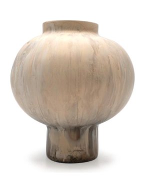 Dinosaur Designs Resin Bold Pearl Vase - Sandy Pearl