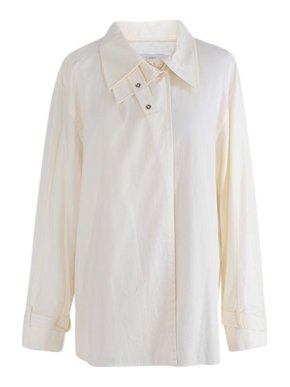 Low Classic Cream Cotton Oversized Shirt