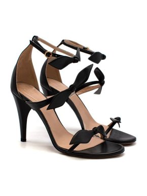 Chloe Black Bow Tie Sandals