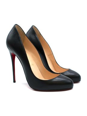 Christian Louboutin Black leather heeled pumps