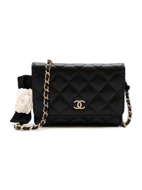 Chanel Mini Classic Lambskin Quilted Wallet on Chain