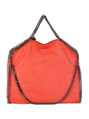 Stella McCartney Coral Shaggy Deer Falabella tote bag