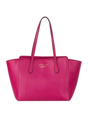 Gucci Pink leather Swing tote bag
