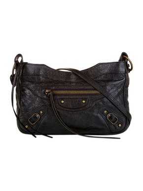 Balenciaga Black leather Motocross Hip bag