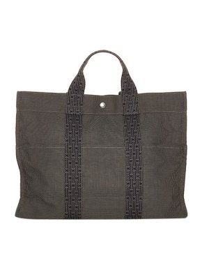 Hermes Vintage grey canvas Fourre Toute MM tote bag