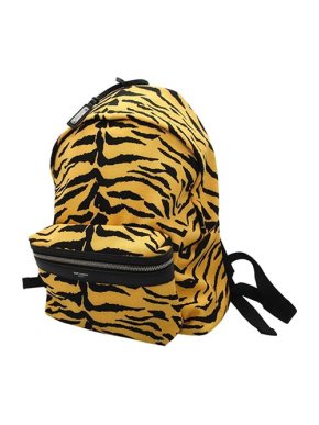 Saint Laurent Zebra Print Canvas Backpack