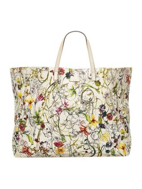Gucci Flora Canvas Tote Bag
