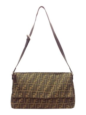 Fendi Zucca Canvas Shoulder Bag