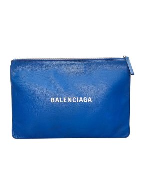 Balenciaga Blue leather Everyday clutch bag