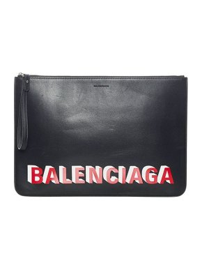 Balenciaga Black leather Everyday clutch bag