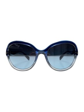 Prada Blue Gradient Round Sunglasses