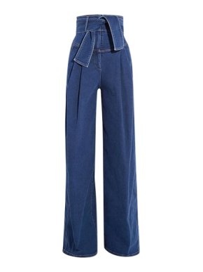 Sara Battaglia Flared High Waist Jeans