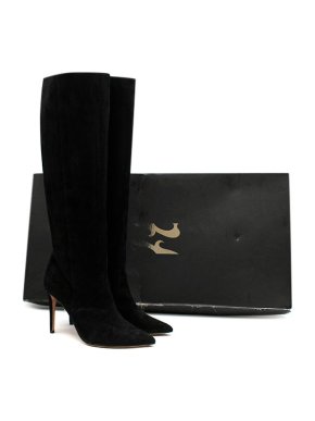 Gina Black Suede Frida 100