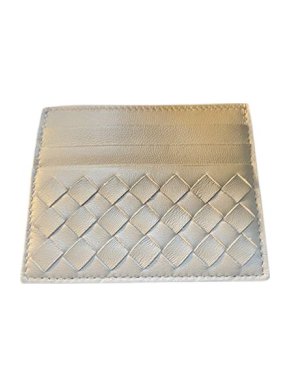 Bottega Veneta Grey Intrecciato leather card holder