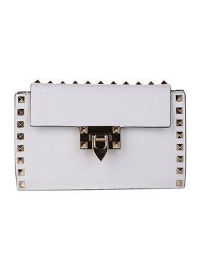 Valentino Garavani White leather Rockstud crossbody bag