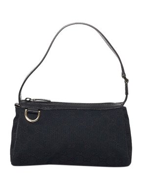 Gucci Black GG canvas Abbey D-ring baguette