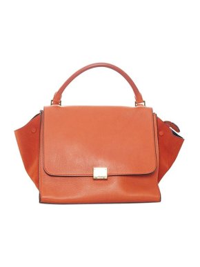 Celine Bicolour leather & suede medium Trapeze bag