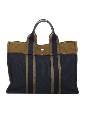 Hermes Bicolour canvas Fourre Tout MM tote bag